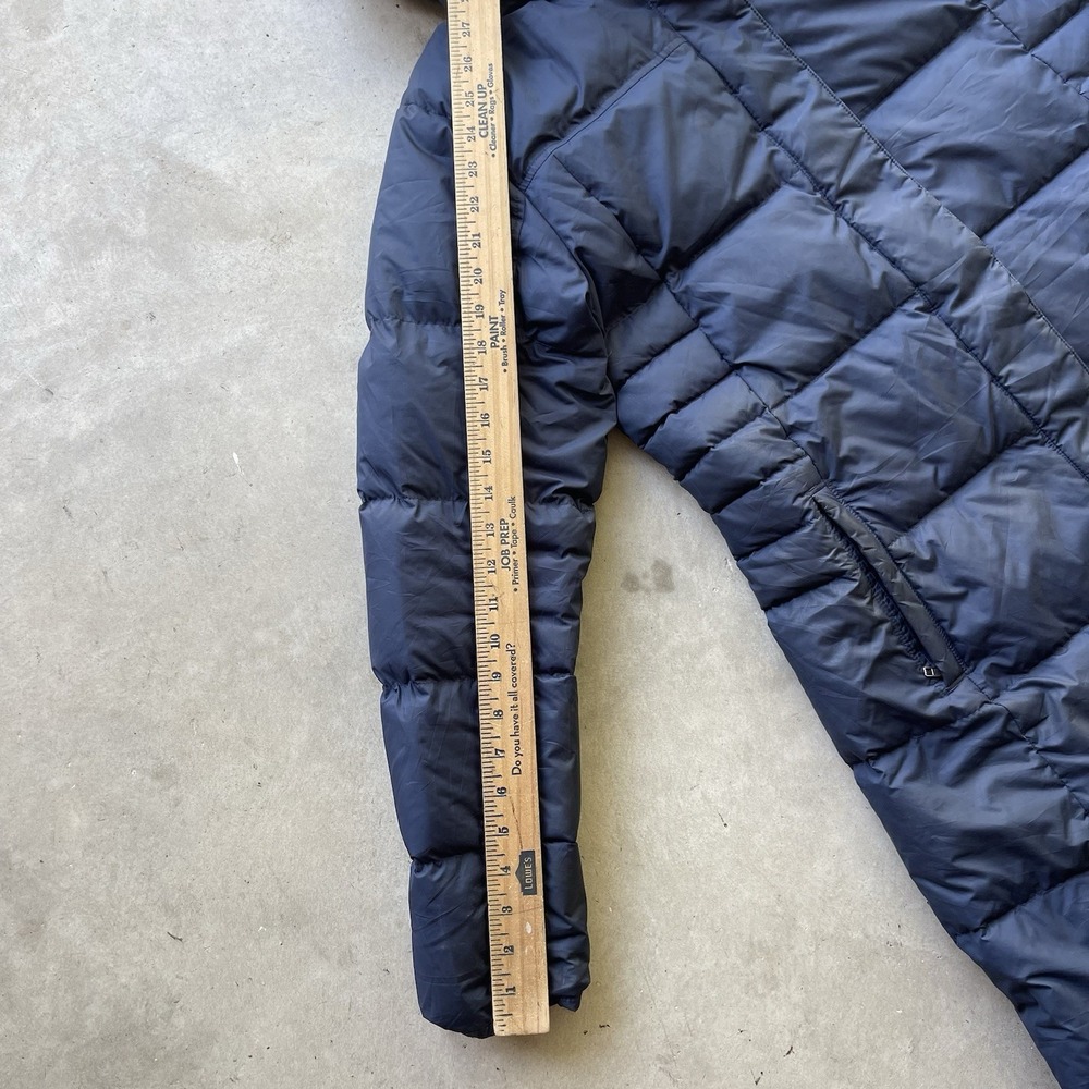 Patagonia Womens L Navy Blue Down With It Hooded Long Parka Jacket Puffer - Picture 6 of 8